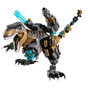 乐高侏罗纪公园系列恐龙积木拼装玩具男孩机械变形霸王龙战队模型