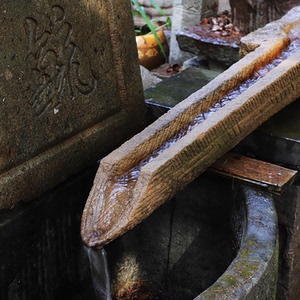 日月堂清老石雕水龙头水管石水渠庭院风水古玩古董收藏老物件摆件