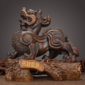 貔貅摆件一对聚财貔貅高档客厅店铺开业礼品老板办公室桌家居饰品