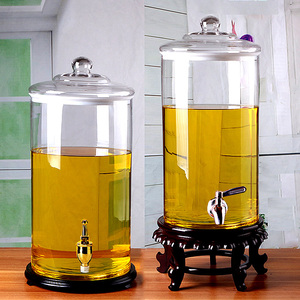 50斤泡酒瓶玻璃存酒专用酒坛带龙头密封大酒缸高档人参酿酒罐酒桶