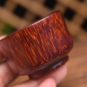 披毛犀牛角酒盅酒杯西角犀牛真品文玩古玩高端收藏长辈通用礼物