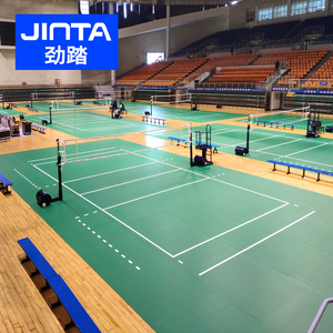 劲踏网球场地胶室内pvc运动地板专业网球训练地胶羽毛球运动地胶