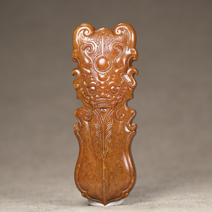 新疆和田白玉籽料黄沁独籽挂件吊坠苏工 李卓玉雕jonny030612000