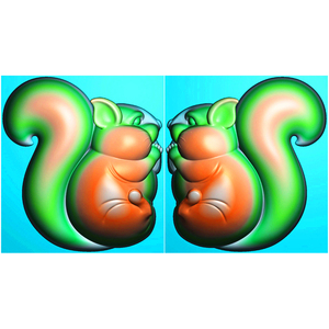 同款货源tb377143230淘宝松鼠精雕图jdp灰度图bmp浮雕图玉雕卡通