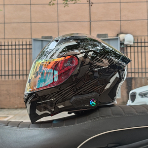 ORZ摩托车头盔送蓝牙男女揭面盔幻彩镜冬双镜全覆式四季新国标3C