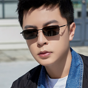 尼龙太阳眼镜男士墨镜开车专用潮防紫外线强光驾驶司机眼镜小方框