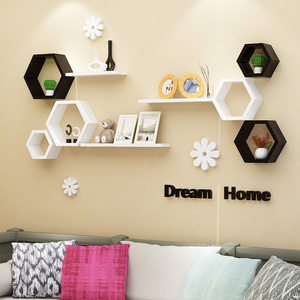 墙上置物架壁挂儿童房装饰架客厅墙壁隔板卧室现代简约搁板