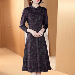 中老年冬裙秋冬