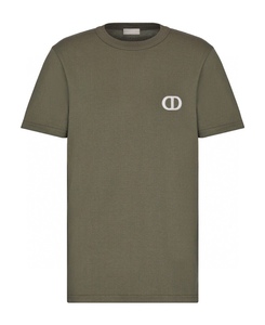 国内现货dior迪奥 新款cd刺绣logo男士修身棉质短袖t恤