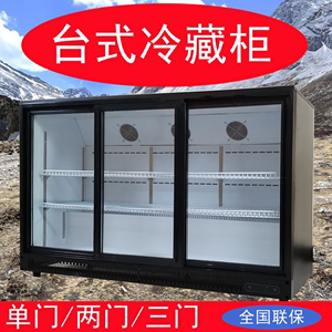 商用冷藏柜小型西餐厅啤酒吧台KTV饮料展示柜双/三门嵌入式矮冰箱