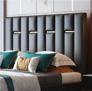 1035人付款淘宝床头板软包皮艺简约现代多功能储物1.