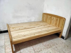 桂林本地杉木床实木床出租房用双人床1.5米大床