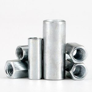 加长六角螺母接头m6m8m10m12m14m16m20镀锌加长圆型螺母连接螺丝