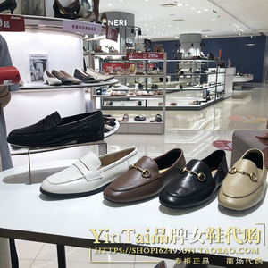 专柜正品bata/拔佳女鞋2021秋季新款低平跟女乐福单鞋1221d dk839