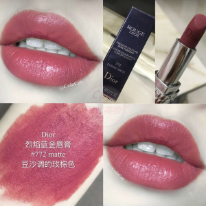 dior/迪奥烈艳蓝金唇膏口红新款772豆沙色999哑光666/760/080/888