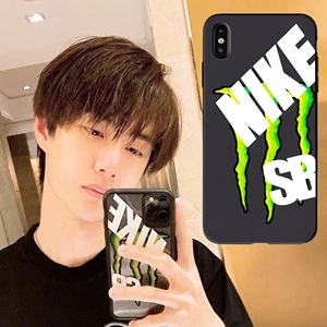 王一博同款85手机壳适用苹果12华为vivo小米11三星魅族软壳玻璃壳