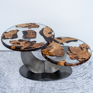 树脂小圆桌边几简约小户型茶几桌沙发床头实木桌家用客厅卧室桌子