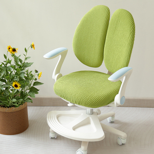 281人付款淘宝学习椅子套罩黑白调儿童椅套护童座椅套万能双背爱果乐