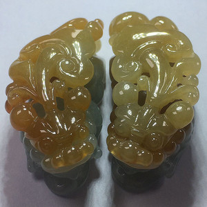 天然缅甸翡翠a货招财霸王貔貅玉吊坠男女款貔恘皮丘皮球玉石项链