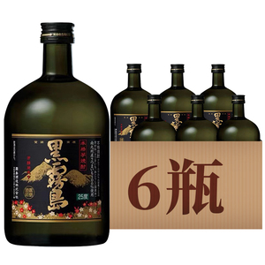 黑雾岛720ml日式本格芋烧酒地瓜烧酒日本进口黑白波整箱6瓶装1800