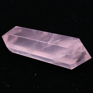 易晶缘天然冰粉晶原石双尖水晶柱六棱柱摆件石头风水缺角玄关