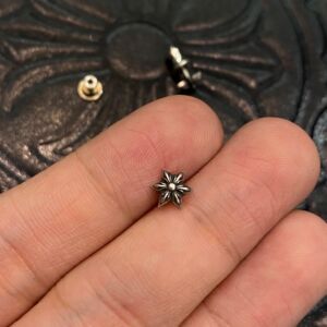 玖克罗心耳钉 ch经典六芒星925纯银款吴亦凡权志龙gd同款耳钉耳饰