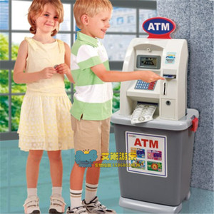 包邮早教中心儿童过家家取款机游戏ATM仿真银行游戏宝宝玩具收银
