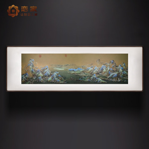 00铜师傅旗舰店天猫铜师傅 手工錾刻 铜雕画《千里江山之锦绣河山》