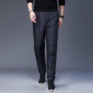 波司登新款羽绒裤男士保暖外穿裤子加厚户外运动休闲百搭直筒长裤