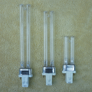 uv紫外线杀菌灯管配件消毒灯管13w9w5w单端h型紫外线台灯插管2针