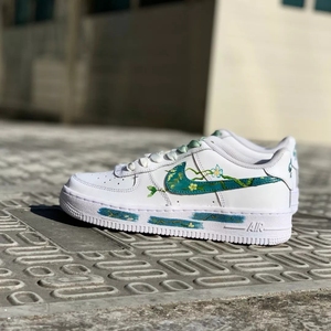 nike af1 remake 梵高星空 油画艺术空军一号手绘球鞋定制diy板鞋