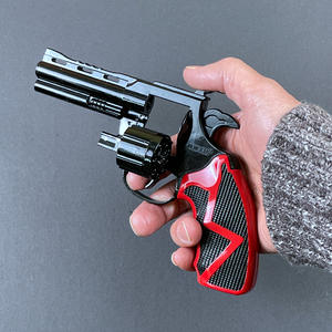 收藏款战神左轮侧开砸响炮枪玩具枪全金属砸炮枪转轮火炮子纸炮枪