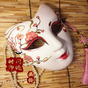 樱花 梅花 古风 古装 cos 复古 化装舞会 唐朝妆容 人脸面具