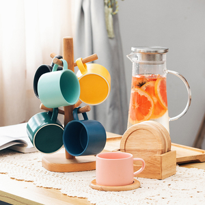 日式简约家用陶瓷杯壶整套水具套装杯子成套茶具客厅组合咖啡杯具