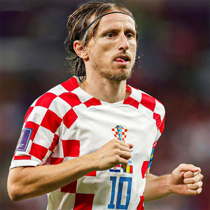 克罗地亚队足球服主场10号莫德里奇球衣10号梅西球员版2022世界杯