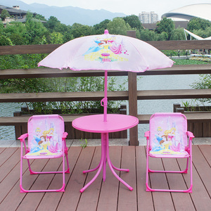 儿童休闲桌椅套装幼儿园桌椅子便携沙滩桌椅防雨塑料游戏画画桌子