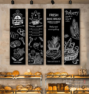 西餐厅装饰画面包店蛋糕烘焙店墙面挂画咖啡厅美式黑板工业风壁画