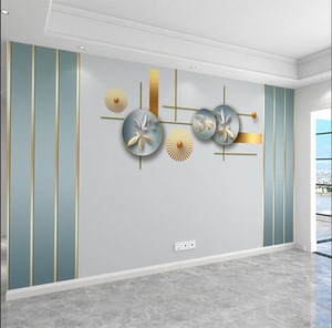 新款电视背景墙壁纸现代简约壁布网红直播间墙纸客厅卧室轻奢墙布