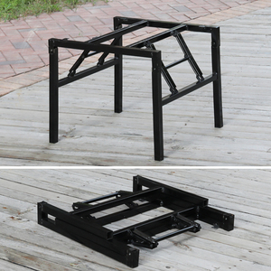 正方形折叠桌腿支架 桌子支撑架 桌架折叠架子桌子架可折叠桌子腿