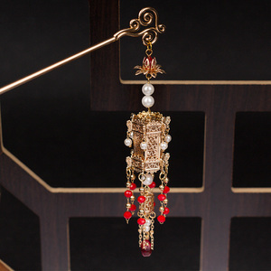 9011人付款淘宝古风汉服配饰发簪子宫廷复古手工绛纱灯