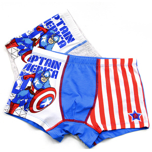 迪士尼美国队长儿童纯棉三角内裤男大童5-9岁纯棉透气短裤平角裤
