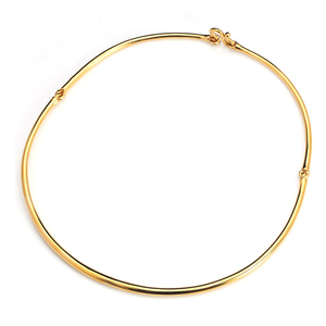 香榭丽黄金项圈足金999金圈实心光板项圈项链吊坠锁骨女款百搭
