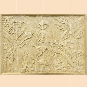 芭蕉叶砂岩浮雕