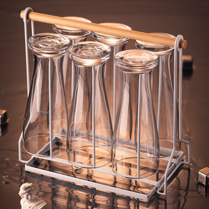 啤酒杯架子水杯置物架收纳架玻璃杯架子家用客厅酒杯轻奢沥水杯架