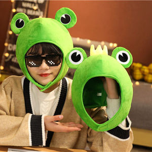 少女心ins搞怪头套绿色可爱大眼睛青蛙抖音网红同款帽子拍摄道具
