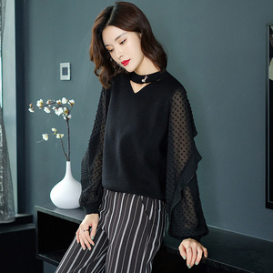 冰丝针织衫网纱领-淘宝拼多多热销冰丝针织衫网纱领货源拿货