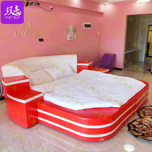 主题宾馆情趣床电动床多功能双人床精品酒店创意床网红民宿床