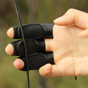 弓箭射箭牛皮护手持弓手左手搭箭防护手套护指套蒙古护具美猎17人付款