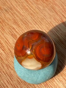 北票战国红玛瑙   闪丝白缟  眼睛 凤眼龙眼