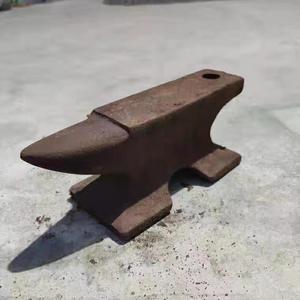 民俗老物件老铁砧子铁匠铁墩子老式怀旧收藏仿古老铁器 小羊角砧